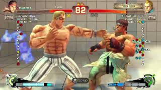 USF4: GuangzhouRyu (Ryu) vs. ACEwiTHeCLUTCH (Abel), Single Lobby Sets, Game 6 #191