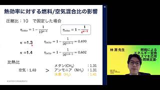 京都大学 エネルギー科学研究科公開講座「エネルギー科学の今」「燃焼によるエネルギー変換」林 潤（エネルギー科学研究科 准教授）2020年11月14日