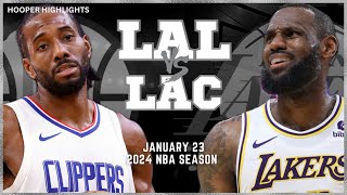 Los Angeles Lakers vs LA Clippers Full Game Highlights | Jan 23 | 2024 NBA Season