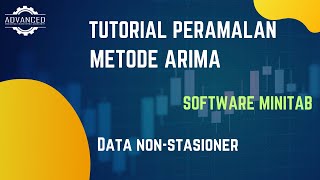 Tutorial Peramalan Metode ARIMA Menggunakan MINITAB DATA NON STASIONER || PTI 3 ATA 2023/2024