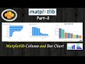 Python Data Visualization | Matplotlib | Seaborn | Plotly : Create Column and Bar Chart.