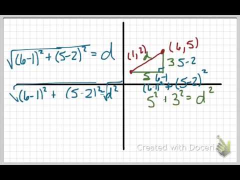 Distance Formula Distance Formula