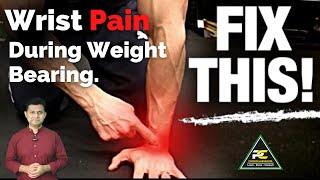 TREAT WRIST PAIN DURING WEIGHT BEARING BY CARPAL LATERAL/ MEDIAL MWM TECHNIQUE : GET GOOD RESULTS