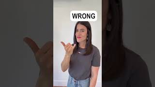 Right & Wrong | ASL Glossary | The ASL Shop