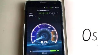 MVNO nuro mobile 0SIM So-net Data SIM  Speed Test In Sendai Japan ゼロシム データ専用 SIM スピードテスト 測定場所：仙台