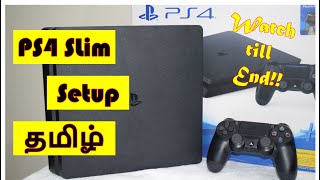 How to Setup PS4 Slim - Tamil|PS4 Setup with TV|PS4 Complete setup guide Tamil|Detailed PS4 Setup