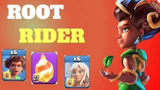 Root Rider attack strategy th16 || Root Rider fireball attack strategy th16 || CLASH OF CLAN ||