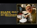 Snare Microphone Placement in 30 seconds - Live Sound Basics