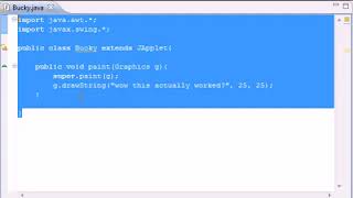 Intermediate Java Tutorial - 20 - Introduction to Applets
