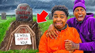 WE WENT TO THE CREEPY MAN GRAVE….. (HE’S GONE)