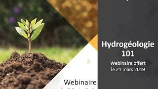 Webinaire : Hydrogéologie 101