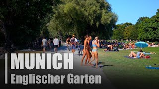 Englischer Garten: river surfing and beach | Isar river | Munich (München) | Germany 🇩🇪