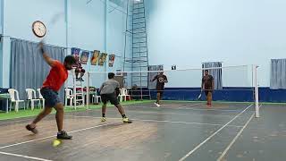 Badminton nice angle camera # badminton Sharath \u0026 nagendra vs sai \u0026shiva