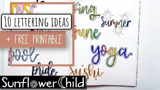 10 Hand Lettering Ideas! Easy Ways to Change Up Your Writing Style!
