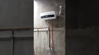 instalasi pipa water heater listrik non instant ariston