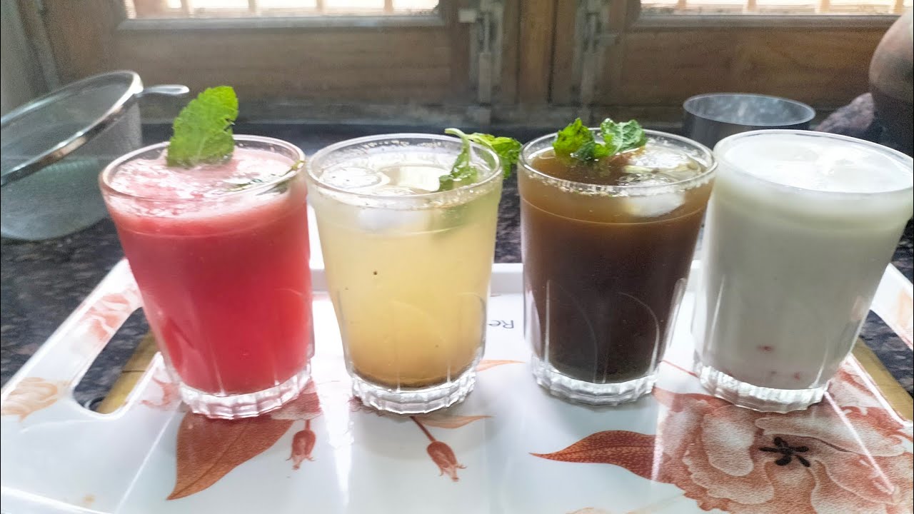 4 Refreshing Summer Drinks Recipes Youtube