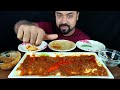 huge spicy mutton curry paratha soft luchi mutton gravy chili salad mukbang asmr eating show