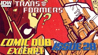 Transformers IDW: MTMTE 28 Excerpt- Whirl VS Megatron [COMIC DUB]