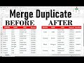 How to Merge Duplicate Values in Excel | Step-by-Step Guide