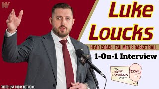 Luke Loucks 1-on-1 Interview | FSU Basketball | Jeff Cameron Show | Warchant TV #FSU