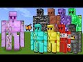 Enchanted Iron Golem vs All Golems - Enchanted Iron Golem vs Extra Golems