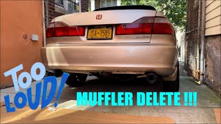 Accord gets muffler delete + DC Sports exhaust tips !!! - Cg6 Accord Build Series (Ep.3)