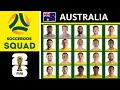 Skuad AUSTRALIA Kualifikasi Piala Dunia FIFA 2026 Pertandingan September - Indonesia vs Australia