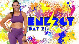 30 Minute Tabata Cardio Sweat Workout | ENERGY - Day 21