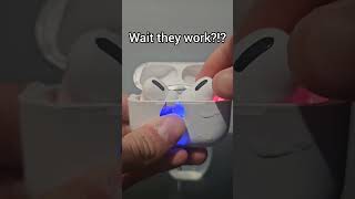 Temu Airpods #temu #water #airpods #headphones #earbuds #tictac #spotify #music #audio #sigma #kids