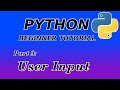 Getting User Input - Python Beginner Tutorial (Part 9)