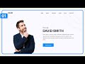 #1 Responsive Portfolio Website Using Html, Css & Javascript With Source Code | Crown Coder