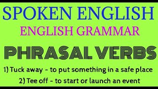 Phrasal verbs in English with sentences| Spoken English| English Grammar|