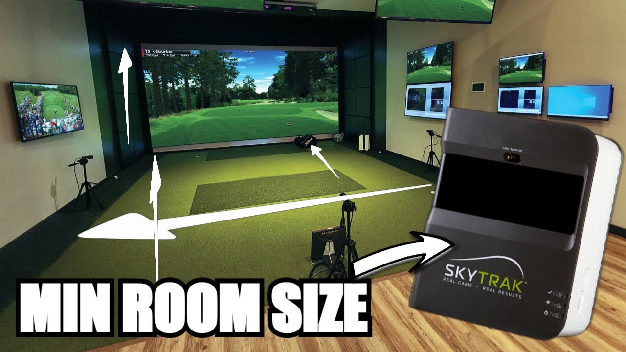 Skytrak Golf Simulator - Room Size Requirements Exposed - YouTube