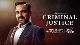 Hotstar Specials: Criminal Justice | New Season Announcement | Pankaj Tripathi