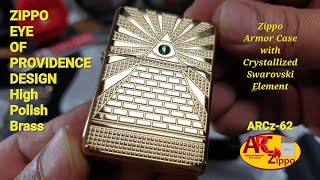 Zippo EYE OF PROVIDENCE DESIGN (49060) | Zippo Armor Case Crystallized Swarovski Element | ARCz-62