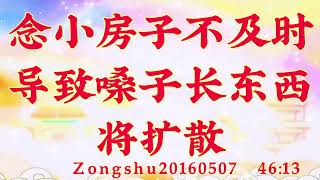 卢台长开示：念小房子不及时导致嗓子长东西将扩散Zongshu20160507  46:13