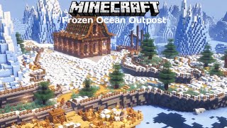 Building a Frozen Ocean Outpost in Minecraft | Timelapse |❄️🧊