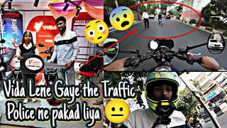 vida lene gye the traffic police ne pakad liya😔😔