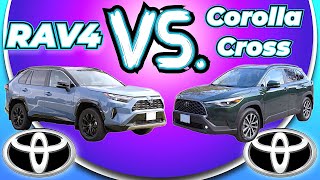 Toyota RAV4 VS Corolla Cross comparison // Which one is right for you?