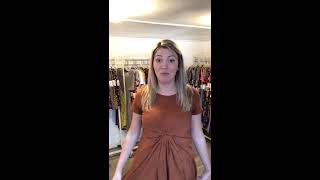 How to tie and knot a LuLaRoe Carly Dress