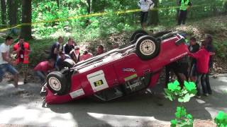 Rally crash (Miskolc Rally 2013, Lada tetőn)