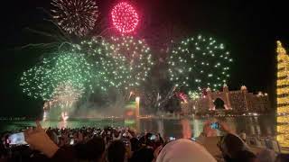 DUBAI NYE FIREWORKS 2022 FROM PALM JUMEIRAH #Nye2022 #dubaifireworks #palmjumeirah