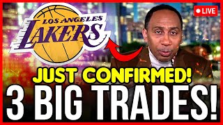 JUST CONFIRMED! 3 BIG TRADES FOR THE LAKERS! LAKERS NATION GOT EXCITED! TODAY'S LAKERS NEWS