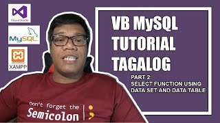 VB MySQL Tutorial Tagalog (Select Function with Data Bindings & Data GridView)