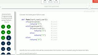 Programming Fundamentals using Python (Part -2) "Infosys Springboard" Assessment Solution 💯%accuracy