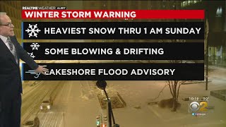 Chicago Weather: Heavy Snow Through Early Sunday; Up To 10 Inches Total Possible