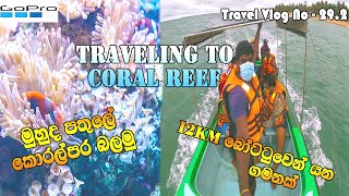 Traveling to Coral Reef | මුහුද පතුලේ කොරල්පර බලමු | Kalpitiya Boat Riding | Travel Vlog 29.2