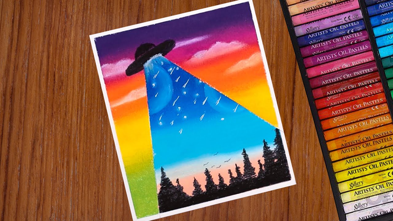 Oil Pastel Drawing Tutorial Easy Drawing Youtube