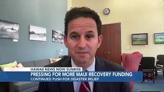 Sen. Brian Schatz discusses latest push for more federal funding to support Maui recovery