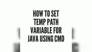 How To Set Temporary Path For Java.